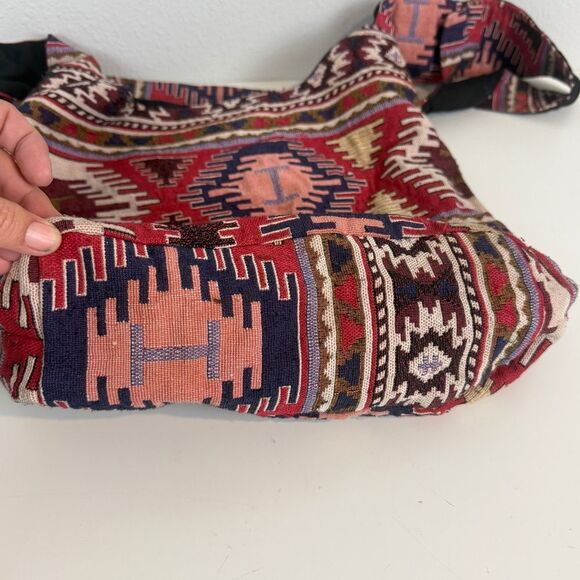 Boho Tapestry Cross Body Fabric Bag - Picture 6 of 10